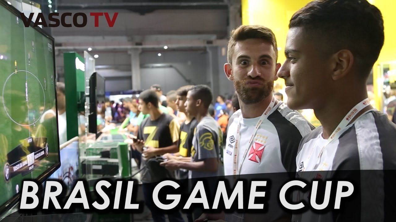 Bruno Gallo e Evander interagem com os s&oacute;cios no Brasil Game Cup
