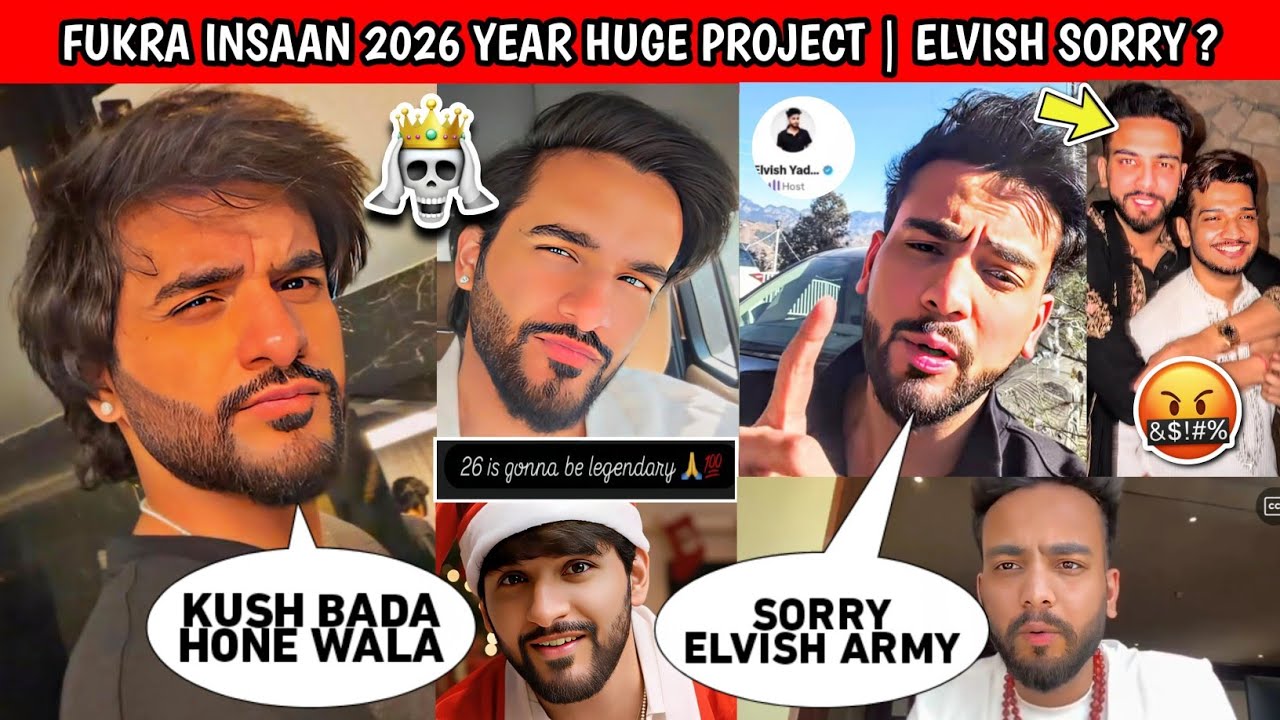 OMG!🤯 Fukra Insaan Give Hint About His 2026 Huge Project | Elvish Yadav Sorry On Munawar Controversy