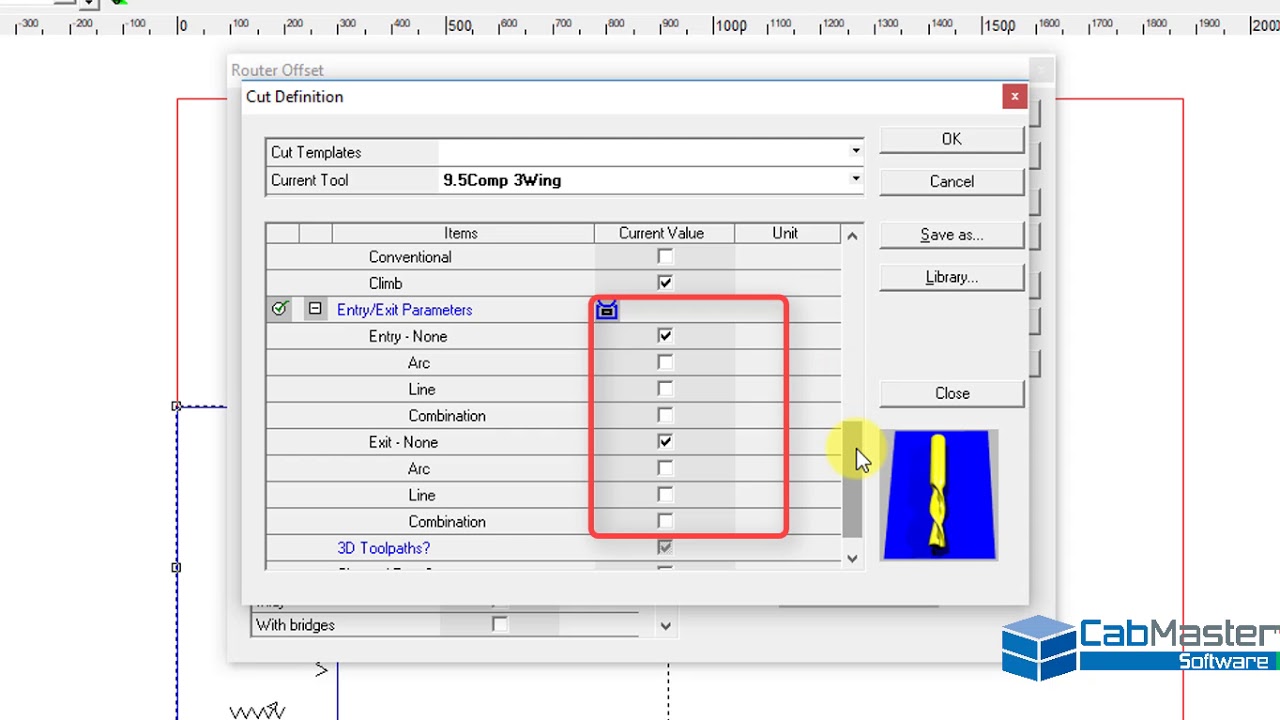 Setting up Offset Routing in EzyNest / EnRoute