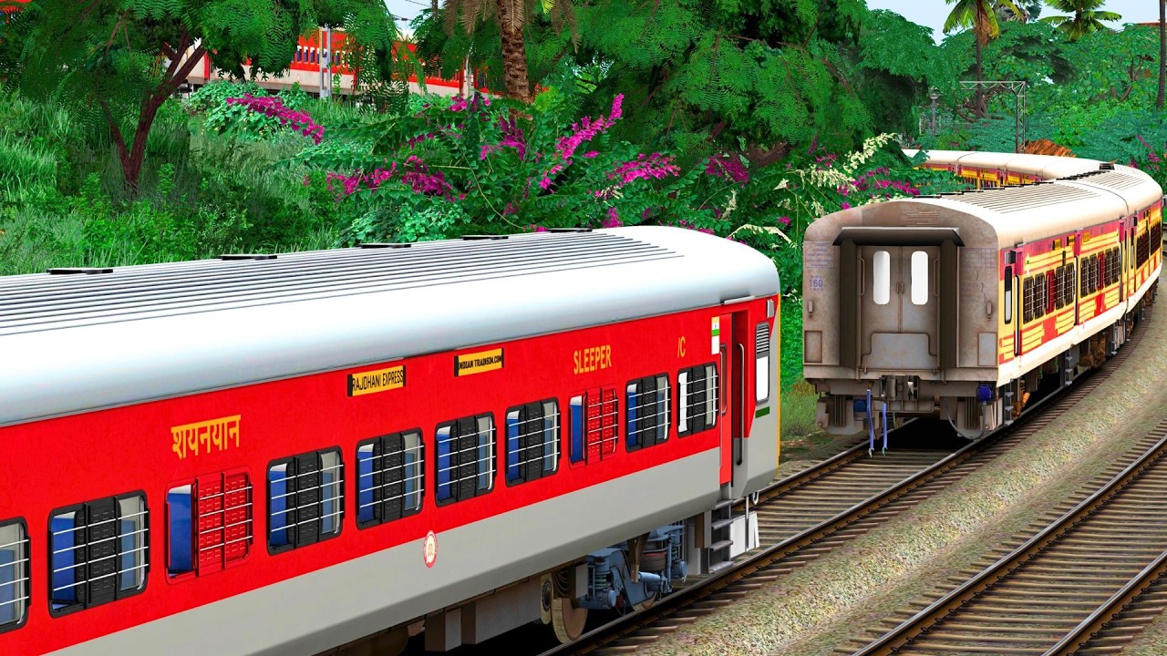 LHB ANTYODAYA COUPLING LHB RED TRAIN | BUMPY RAILROAD | Train Simulator | Railwork | NTG GAMING