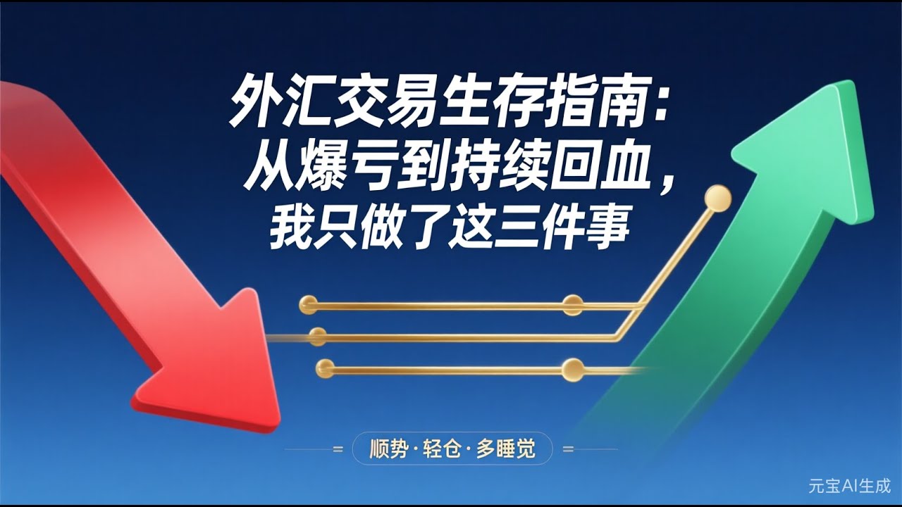 外汇交易生存指南：从爆亏到持续回血，我只做了这三件事