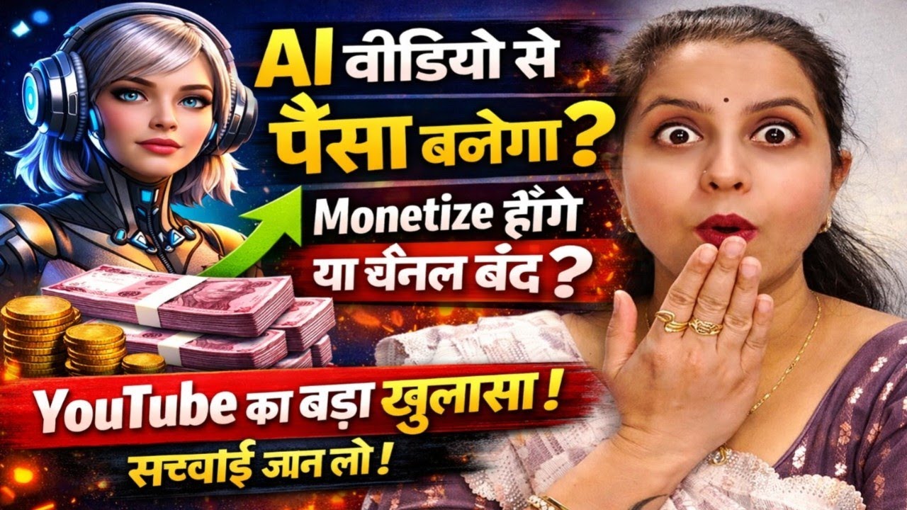  AI Video✨ बनाते हो? पहले ये सच जान 📢लो वरना Monetization💲 Reject! #aivideo 