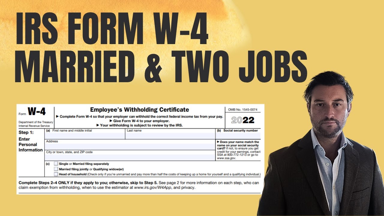 How to Fill Out Form W-4 for Married Couple with Two Jobs