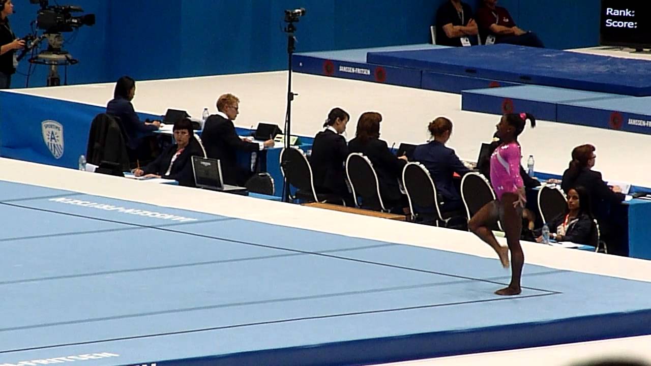 Biles Simone USA sol AA All Around Final Mondiaux Antwerp 2013