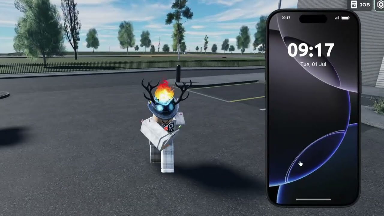 The tesla autopilot game on roblox is pretty cool