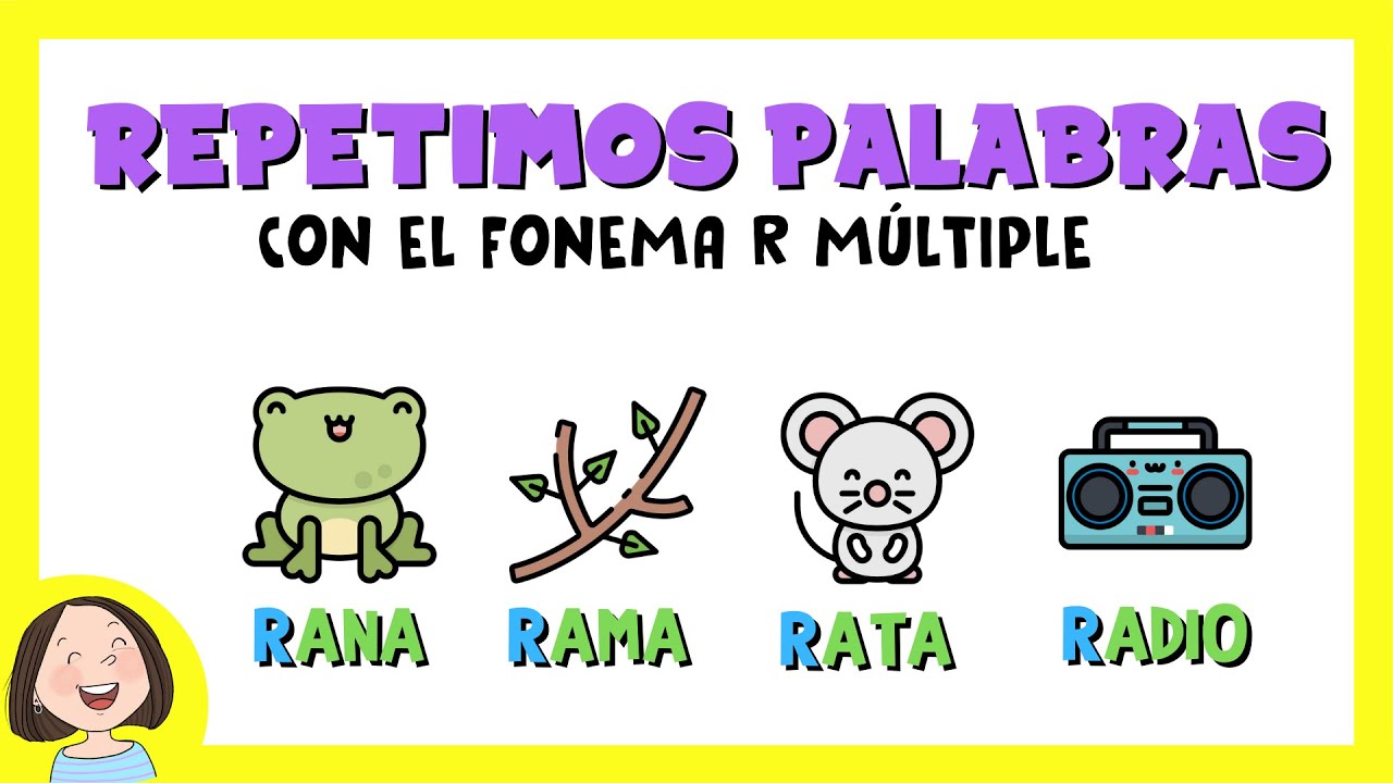 Repetimos palabras con R múltiple ➡ Trabajamos articulación y Conciencia fonológica.