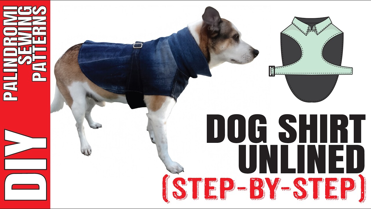 How to Sew a Dog Shirt Coat | DIY Tutorial Using Palindromi Digital Sewing Patterns