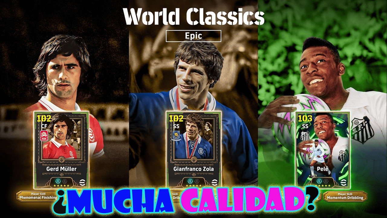 AHORA 🔴 PROBAMOS A LOS 3 WORLD CLASSICS. PELÉ, MÜLLER Y ZOLA⚡️EFOOTBALL 2026 #live