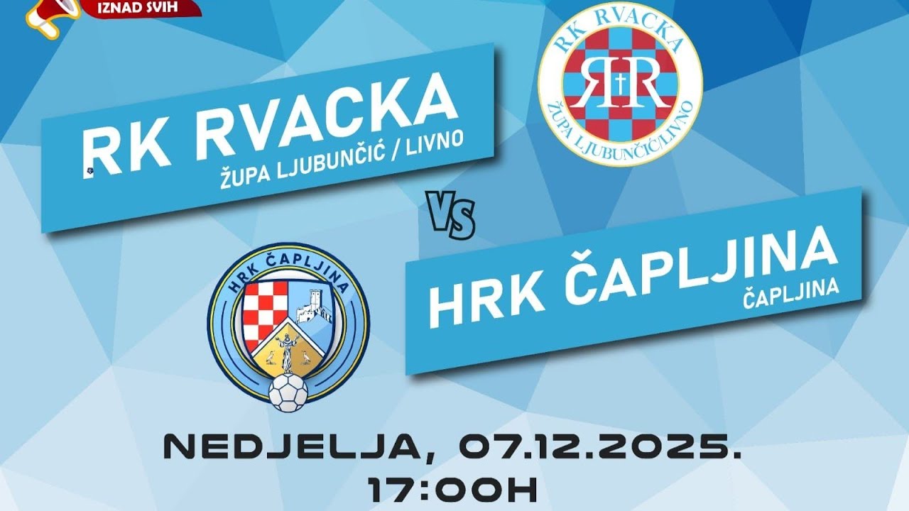 RK RVACKA - HRK ČAPLJINA (11.kolo - 2025/26.)