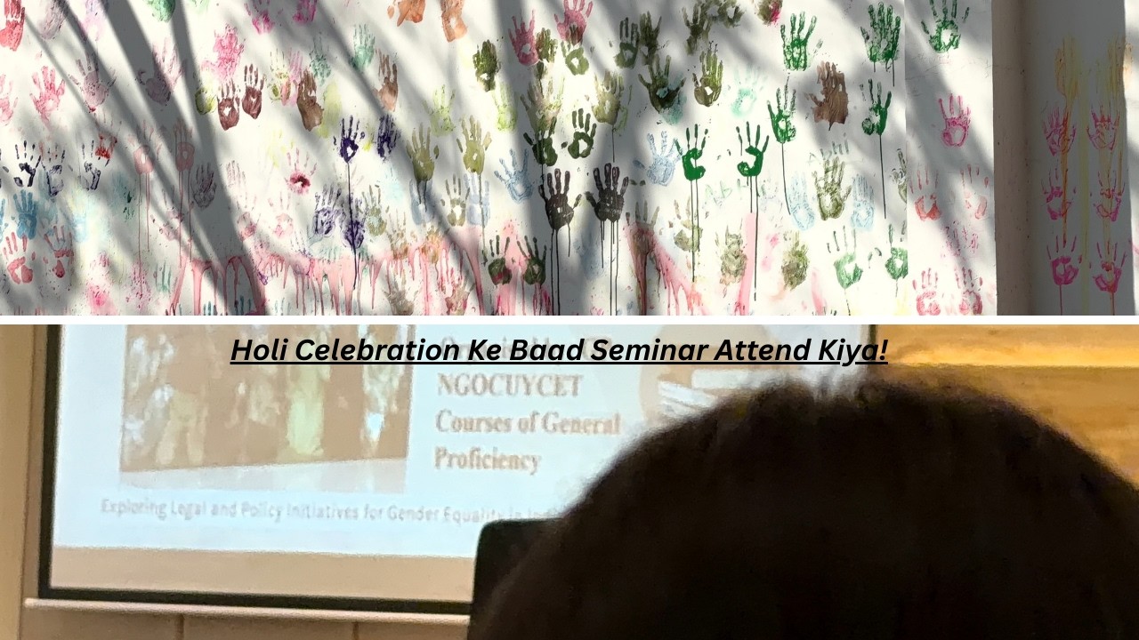 Rangon wali holi ke bad ye hua....seminar attend karna padha gya aur jo hua wo socha nahi 🌈📚 || 133