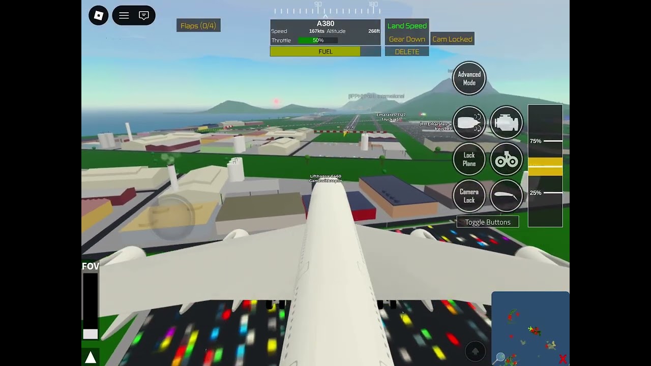 ￼ butter landing with a380 in PTFS