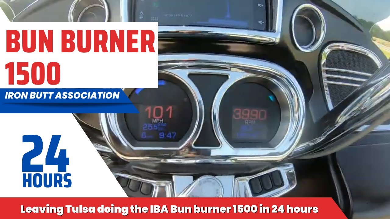 Leaving Tulsa doing the IBA Bun burner 1500 in 24 hours