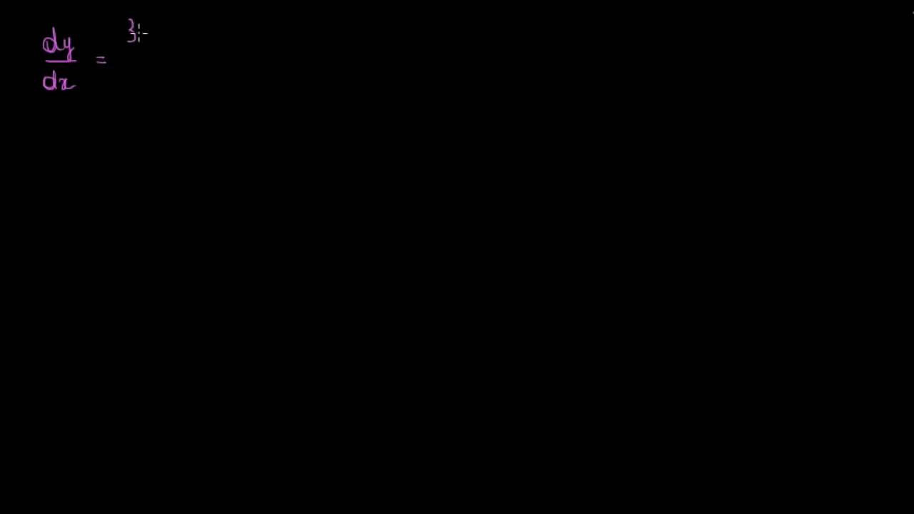 Équations différentielles à variables séparables