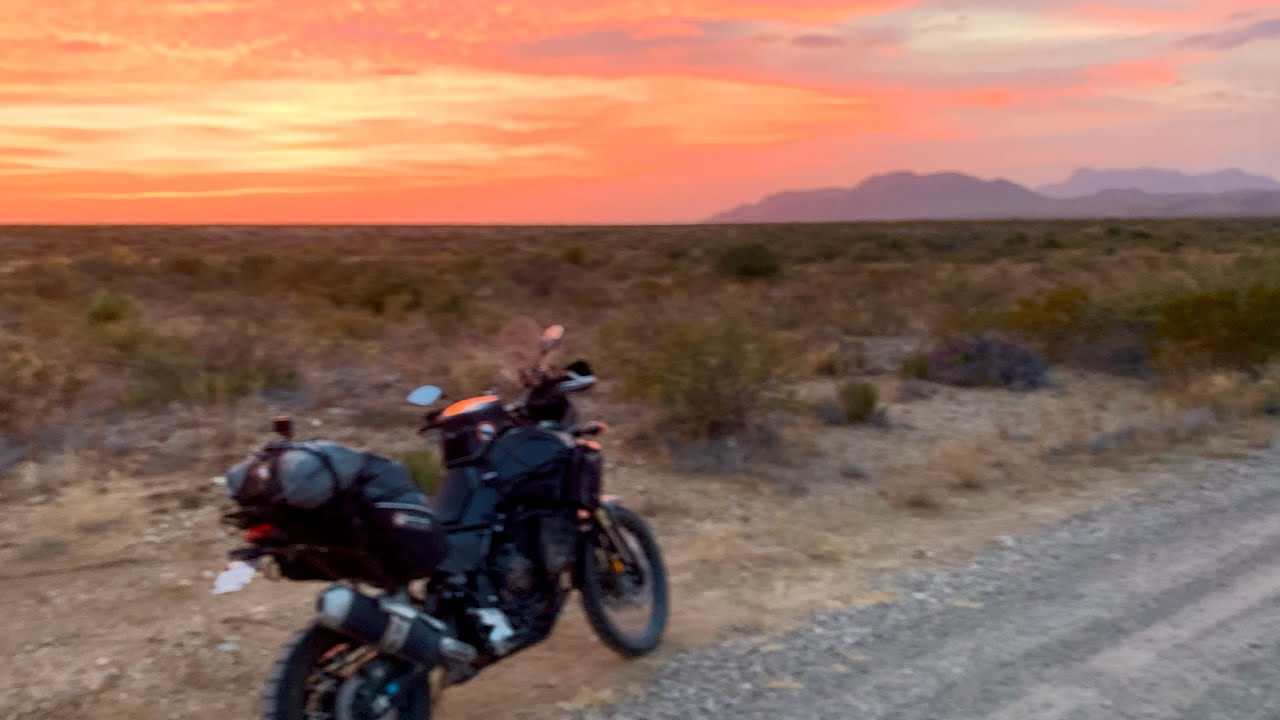 Motocycle Camping on my Tenere 700 in Big Bend National Park