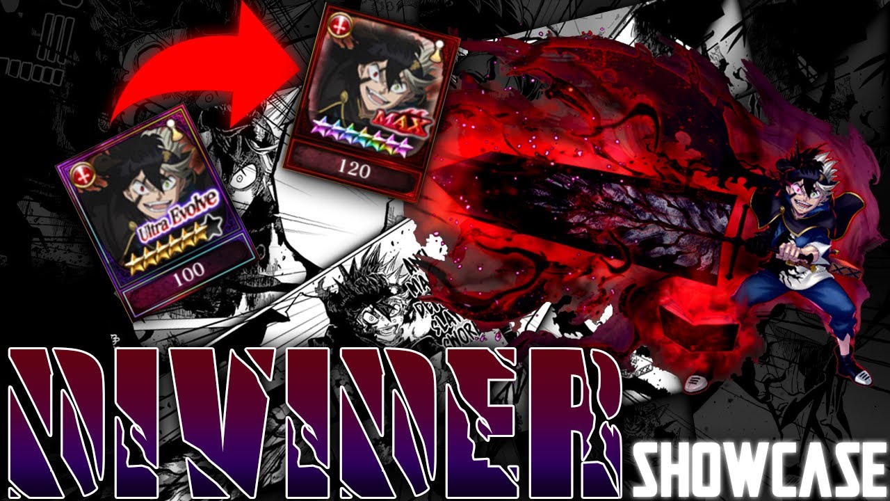 BLACK ASTA DIVIDER [7*] MAX LVL! || Unit Showcase ||  Black Clover Phantom Knights