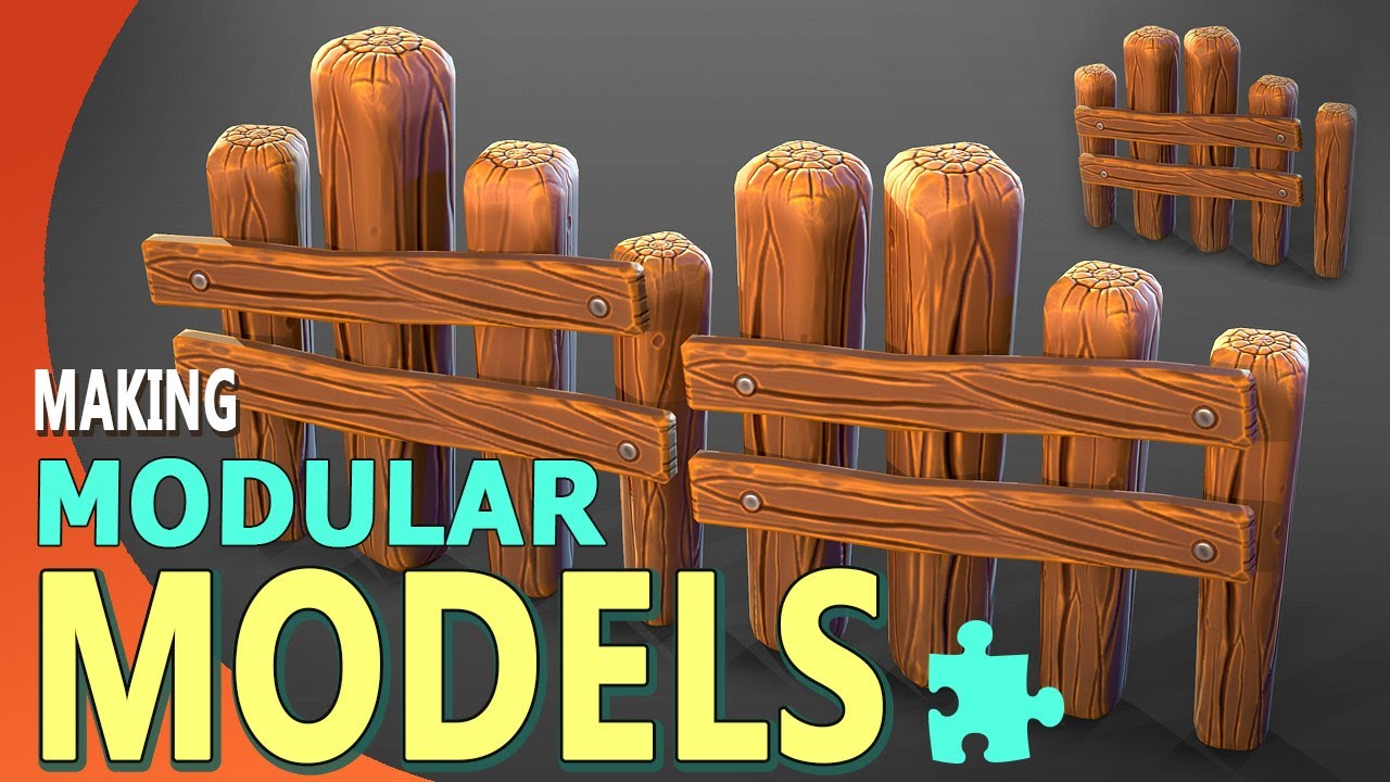 Making 3D models with modular pieces