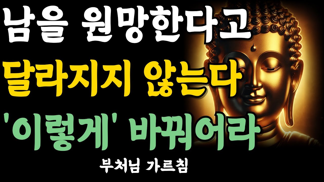 남을 원망해도 달라지지 않는다 | ‘이렇게’ 바꿔야 괴로움이 사라진다 | 자면서 듣는 부처님 말씀 | 석가모니 | 불교 명언 | 불교 오디오북