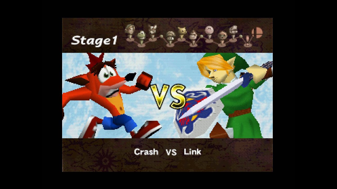 Smash Remix v2.0.0 - Classic Mode beaten with Crash Bandicoot (Normal)