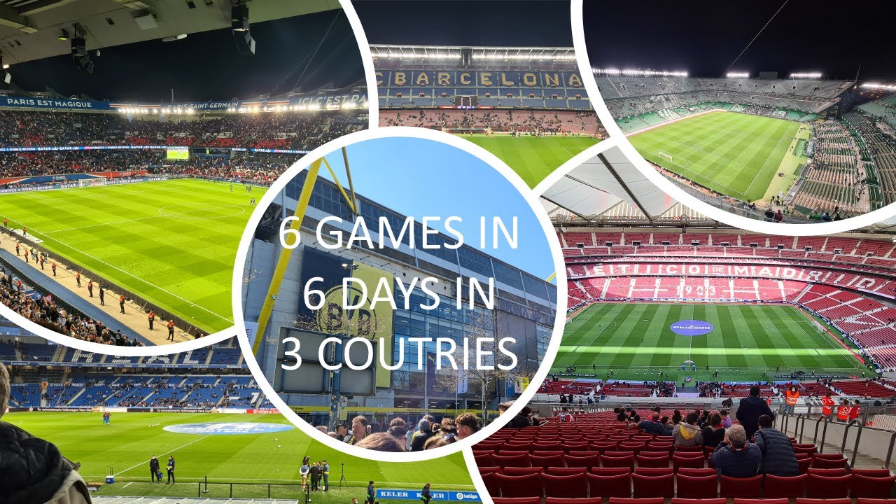 6 games, 6 days, 3 countries
