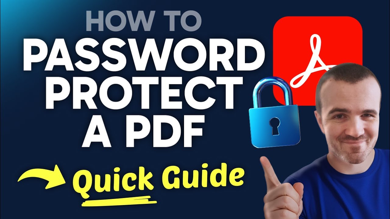 How to PASSWORD PROTECT a PDF in Adobe Reader (Step by Step)