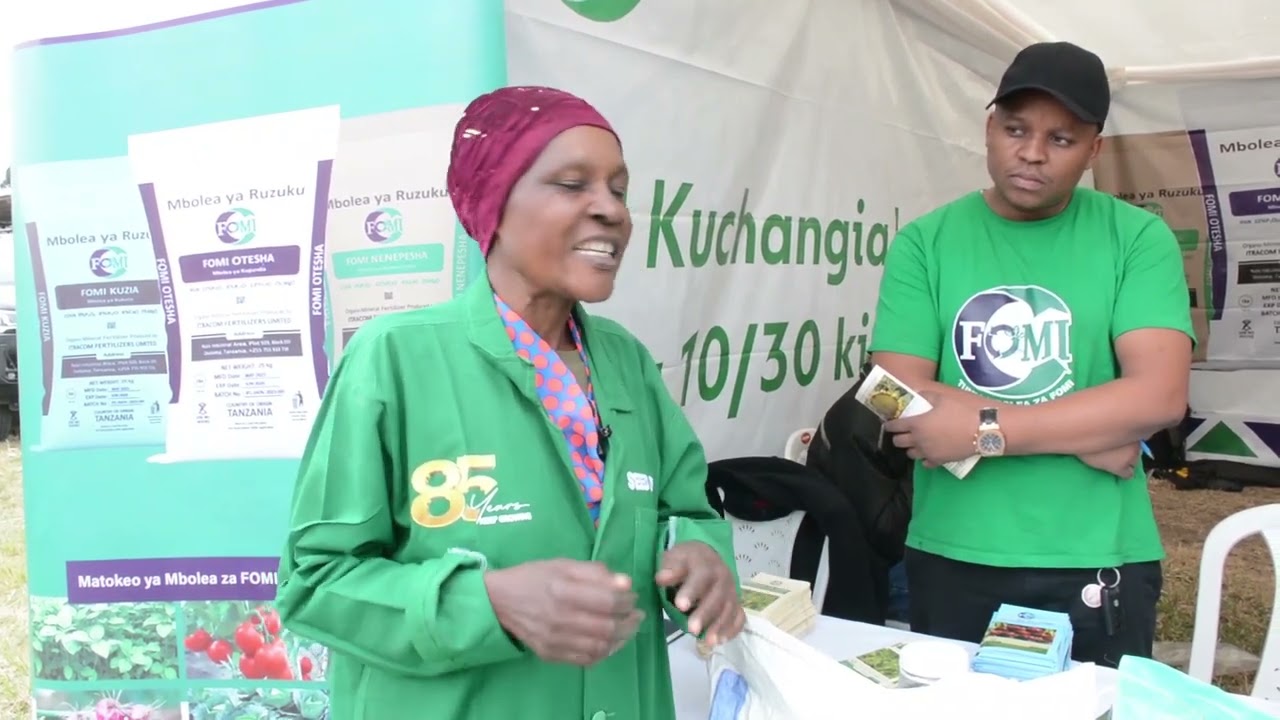TAZAMA MBOLEA ZA FOMI KWENYE MAONYESHO YA KILIMO BIASHARA - ARUSHA.