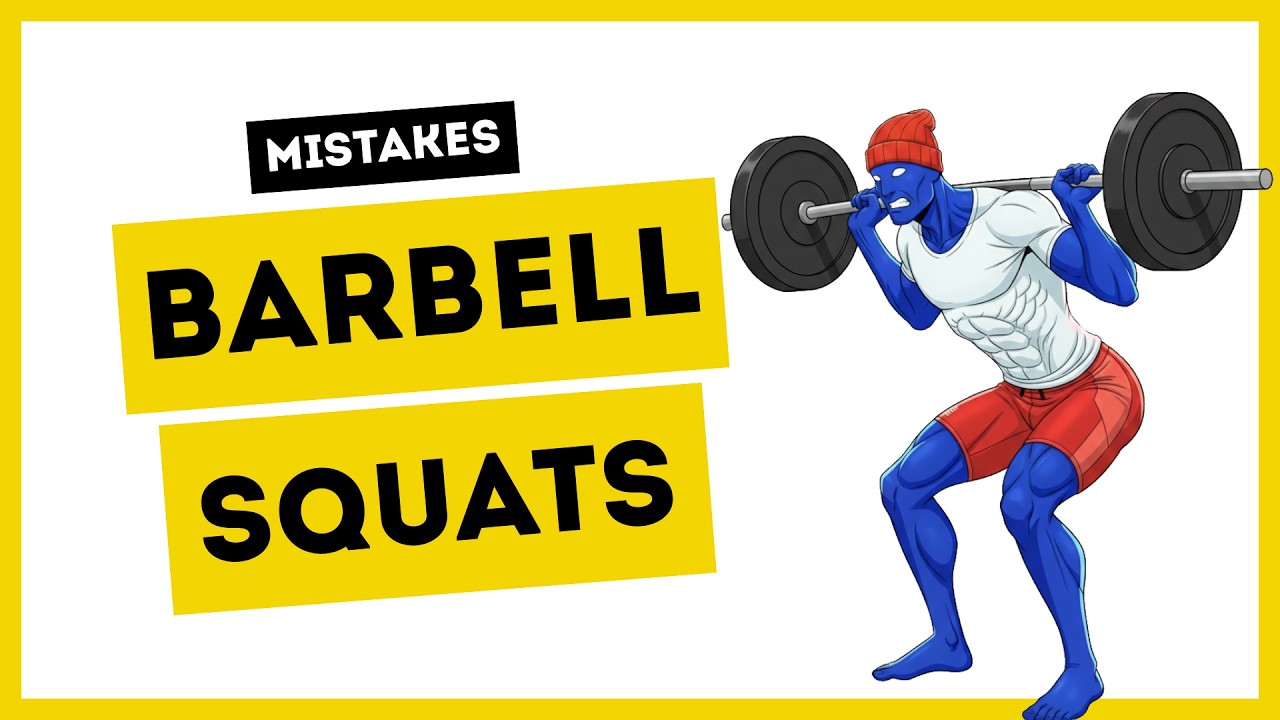5 Mistakes in Barbell Squats | Fitness Workout
