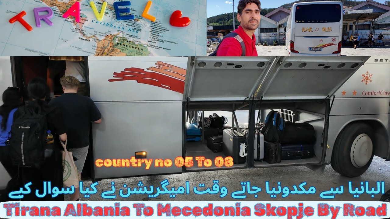 Tirana To Skopje Road Trip | Albania Tirana To Skopje Macedonia Border Crossing