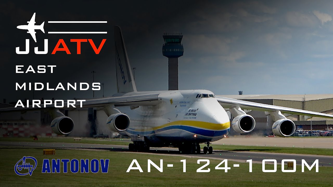 Antonov AN-124-100M touchdown #planespotting
