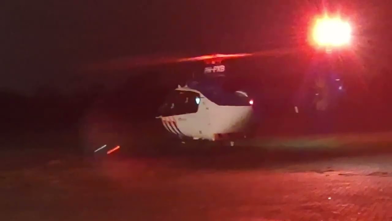 17 - 2 - 26  vertrek  police02  bij Restaurant Take Off Airport Teuge.