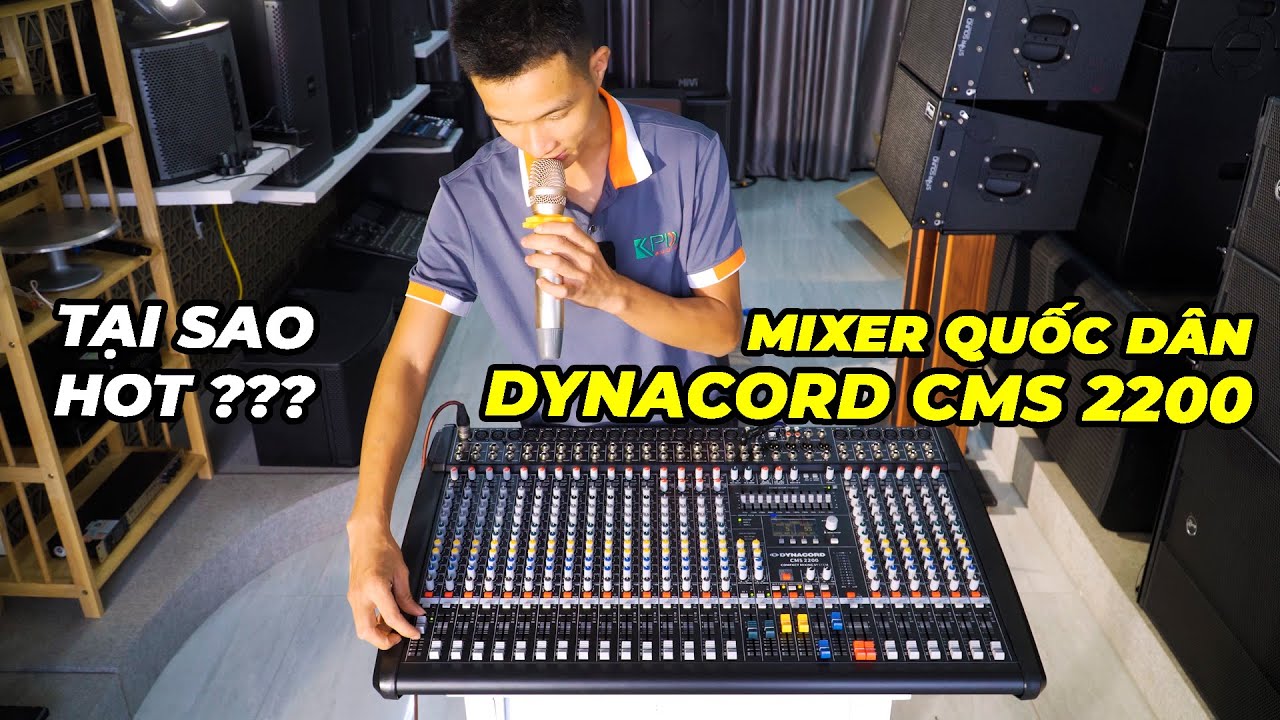 Tại sao mixer quốc dân Dynacord CMS 2200 lại hấp dẫn đến vậy ? Các bước test trước khi gửi mixer