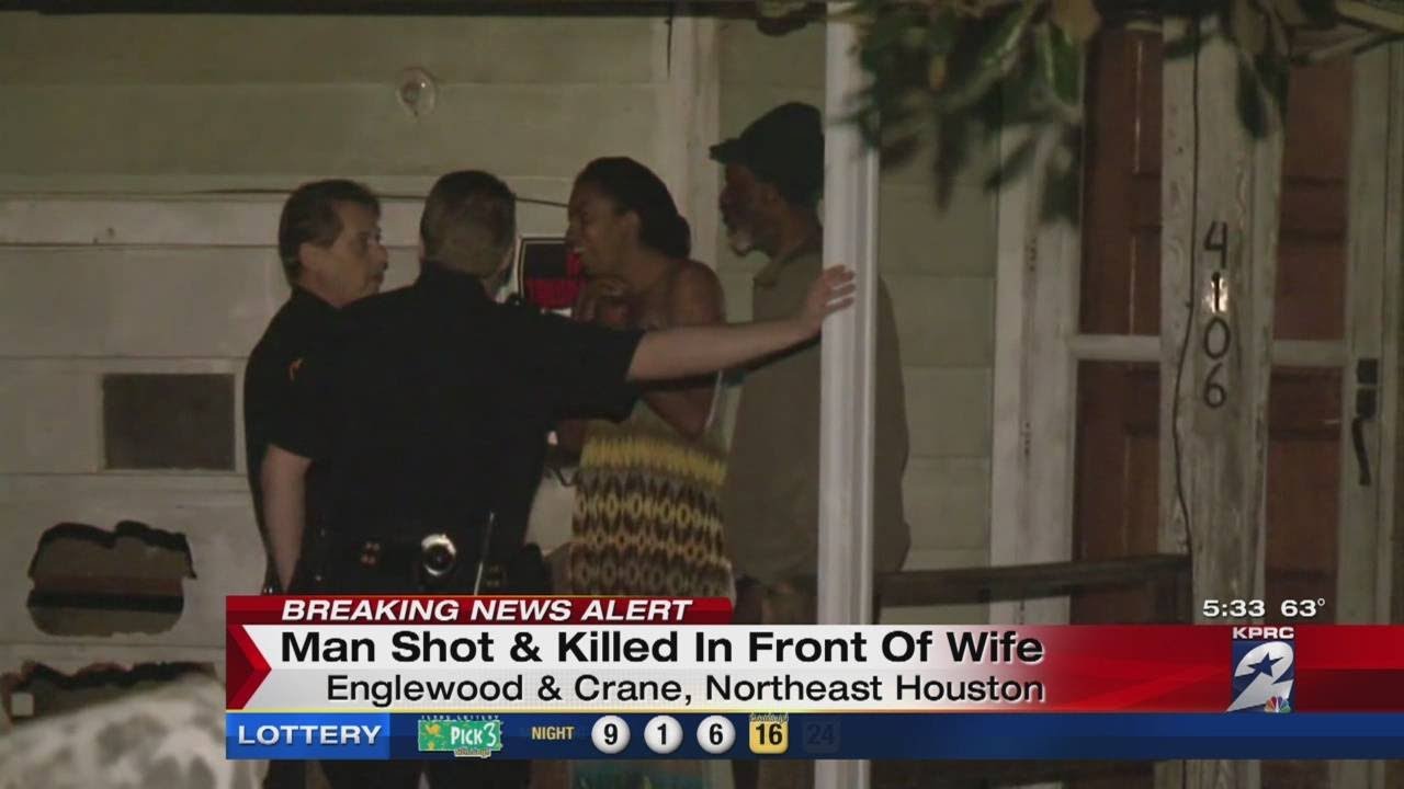 Man shot, killed in front of wife
