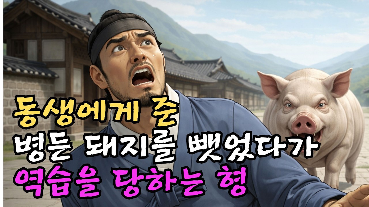 유산으로 받은 병든 돼지 한 마리로 만석꾼이 된 동생|야담|조선야담 |만담|설화|오디오설화|감동사연|시니어사연|전설이야기|조선만담|장터만담 |