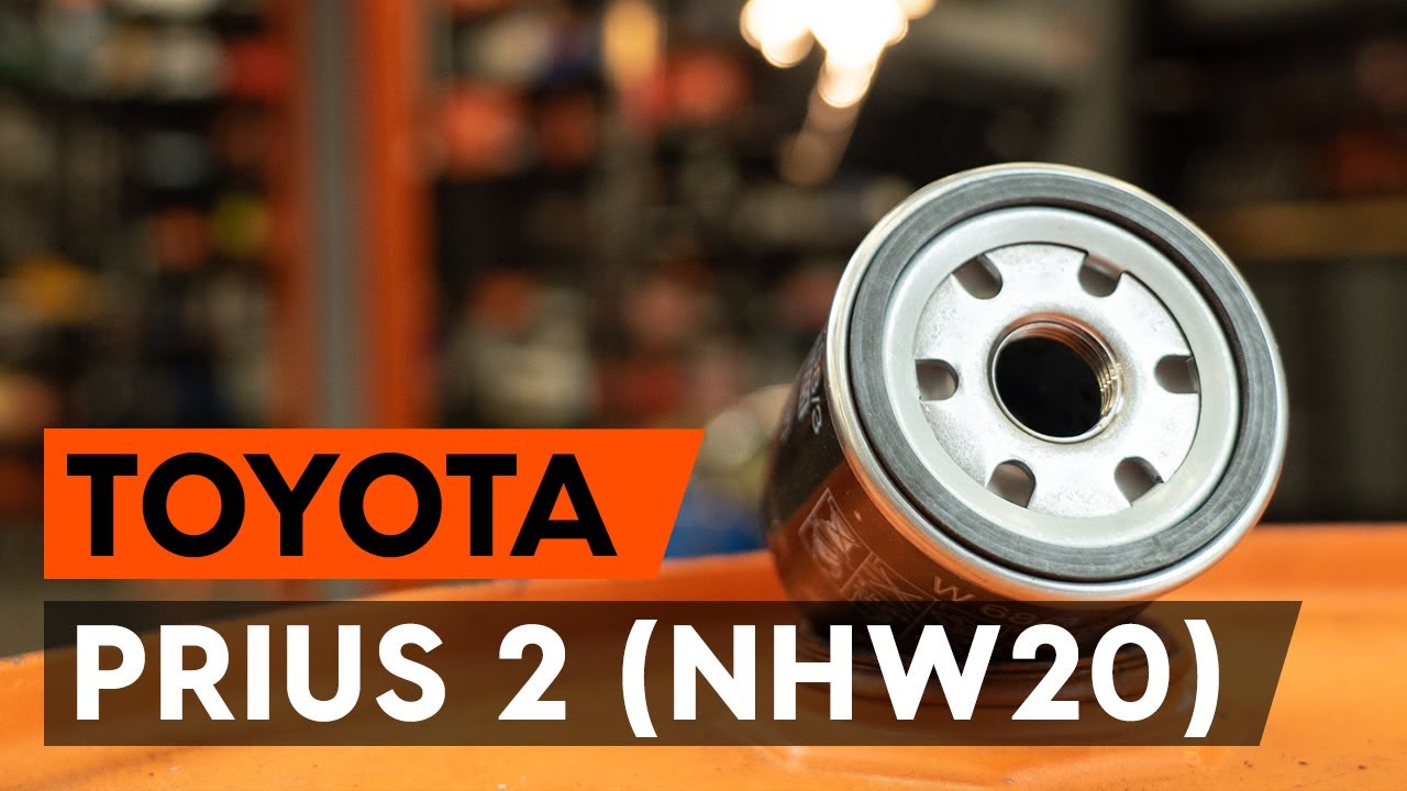 Kako zamenjati oljni filter in motorna olja na TOYOTA PRIUS 2 (NHW20) [VODIČ AUTODOC]