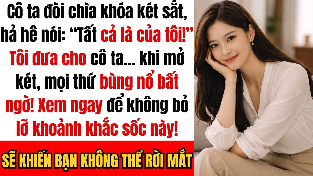Cô ta đòi chìa khóa két sắt. Tất cả là của tôi!” cô ta hả hê nói. Tôi đưa nó cho cô ta. Cô ta mở ra…