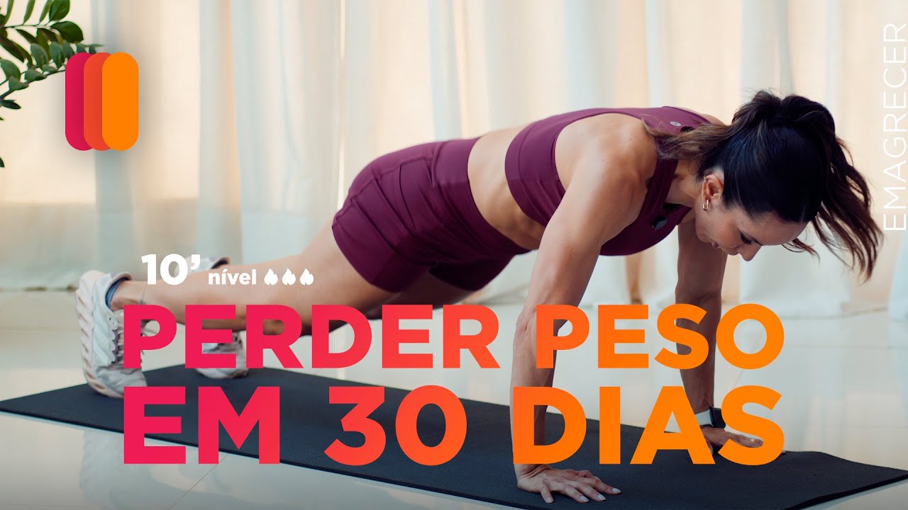 Desafio 30 dias pra perder peso em casa - 10 minutos por dia -  SEM EQUIPAMENTO - Carol Borba 