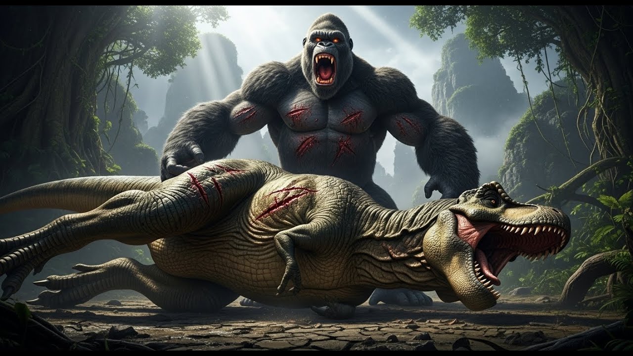 Epic Clash: King Kong vs Giant Dinosaurs - Who Reigns Skull Island?
