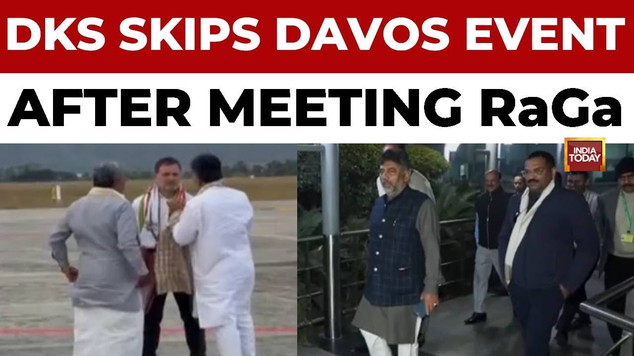 D.K. Shivakumar Skips Davos For Delhi Meet; BJP Slams Karnataka Government Over 'Power Greed'