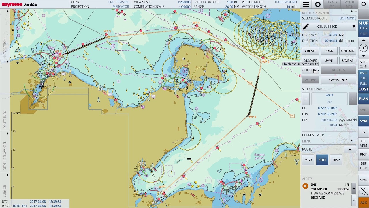 ECDIS NX Route Planning