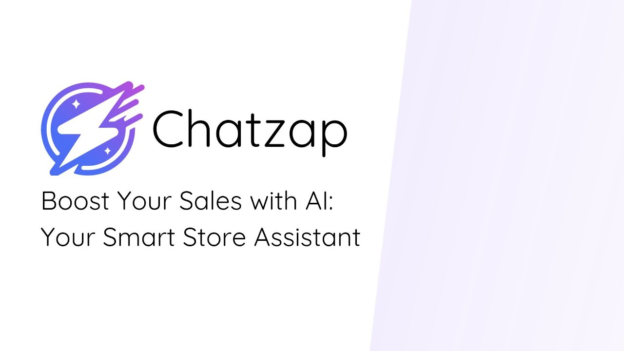 Chatzap - your super-smart AI store assistant