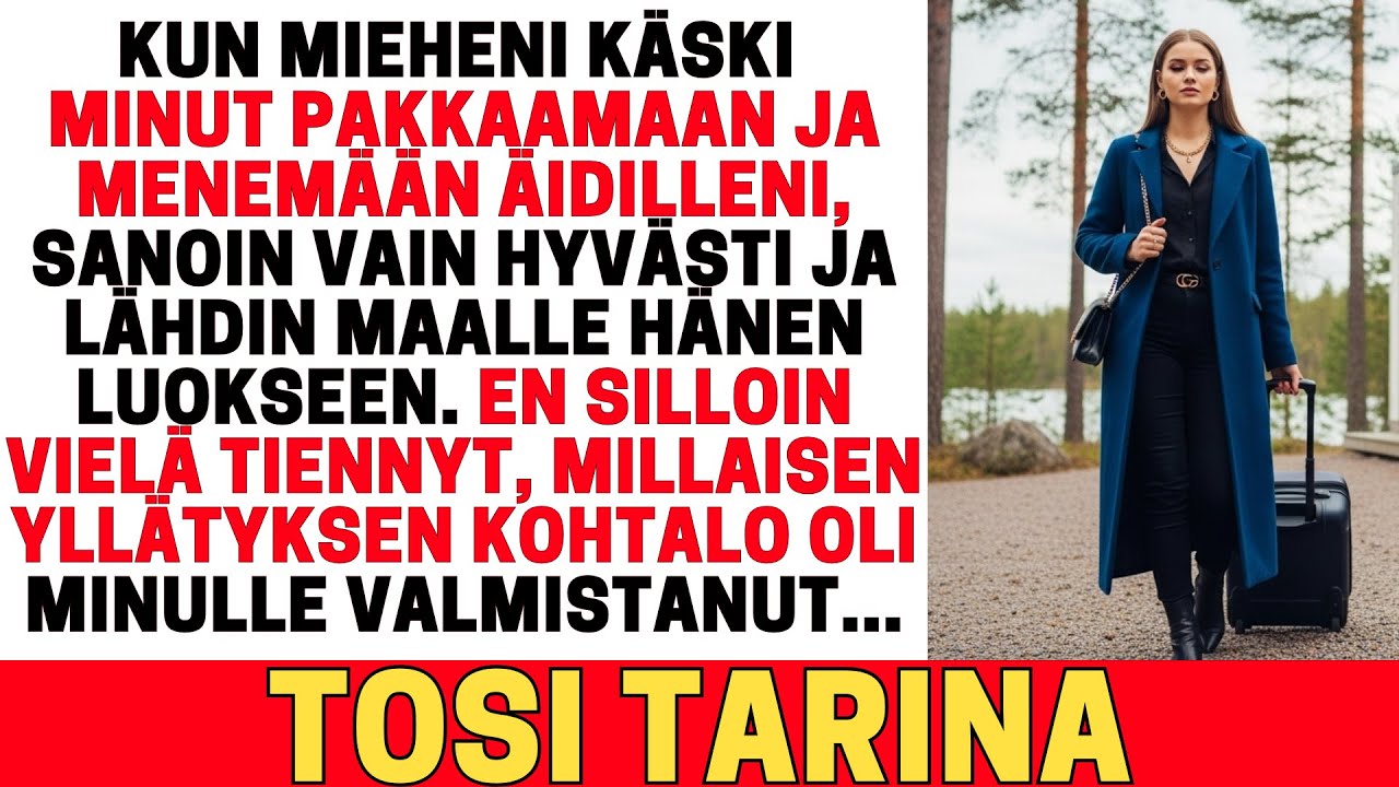 MIEHENI KÄSKI MINUT ÄIDILLENI UUTEENVUOTEEN — SILLOIN ELÄMÄNI MUUTTUI IKUISESTI.