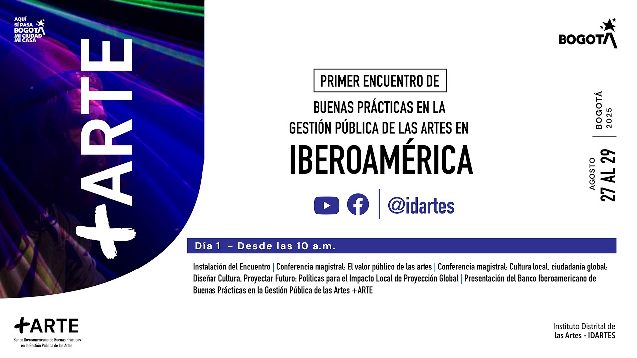 🔴  Encuentro de Buenas Pr&aacute;cticas en la gesti&oacute;n p&uacute;blica de las artes &ndash; D&iacute;a 1