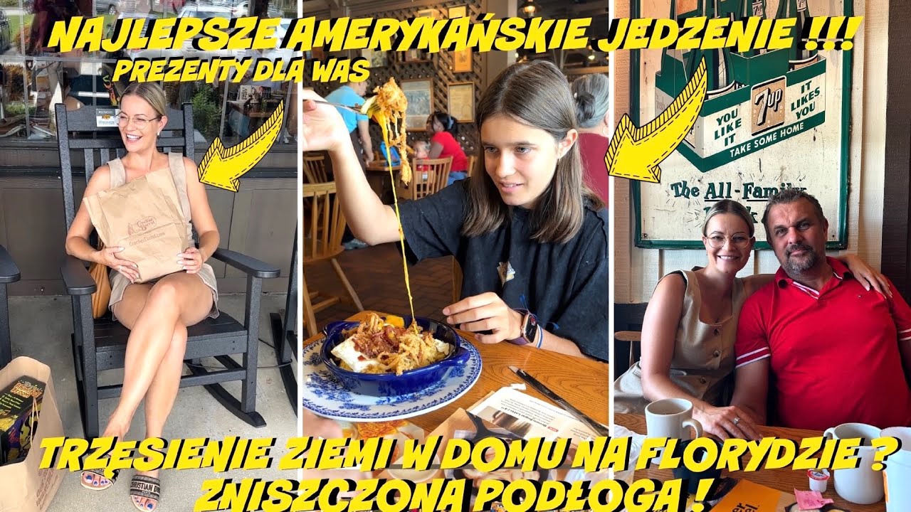 MINI TRZĘSIENIE ZIMI w domu na Florydzie, mamy zniszczoną podłogę, amerykańskie jedzenie,Coś dla Was