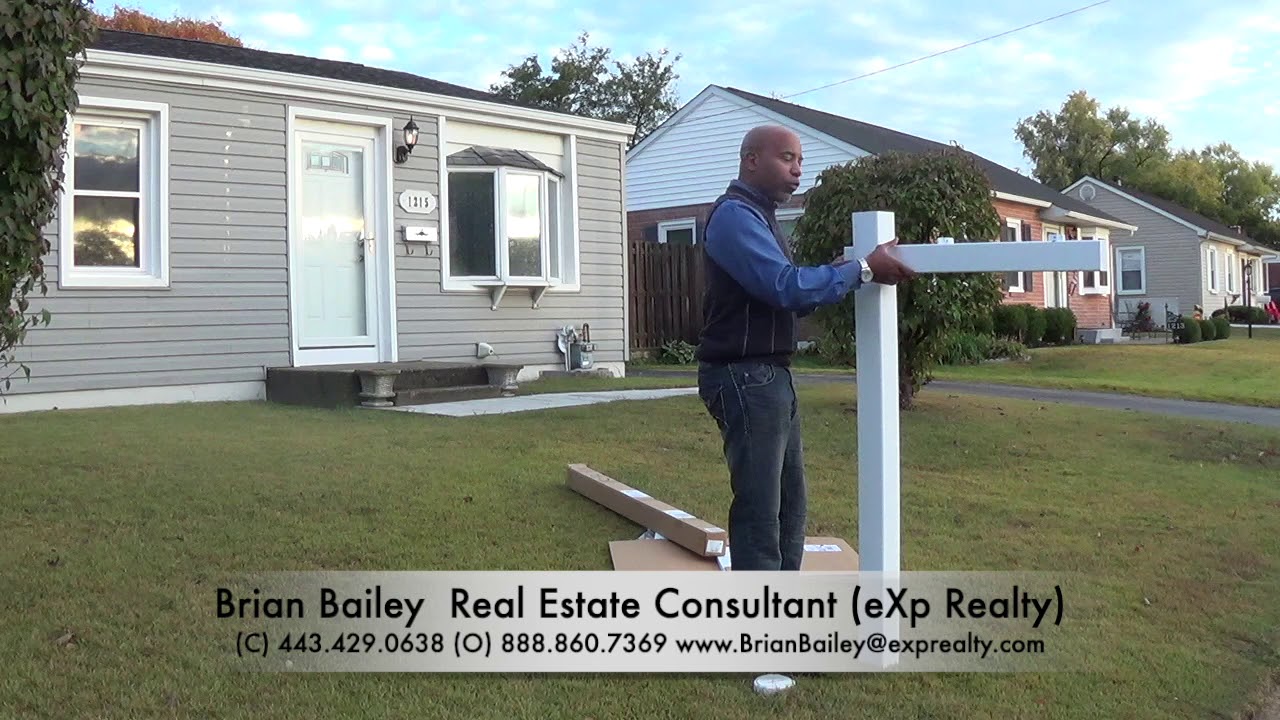 Installing a Real Estate Sign Post - Real Estate Stuff