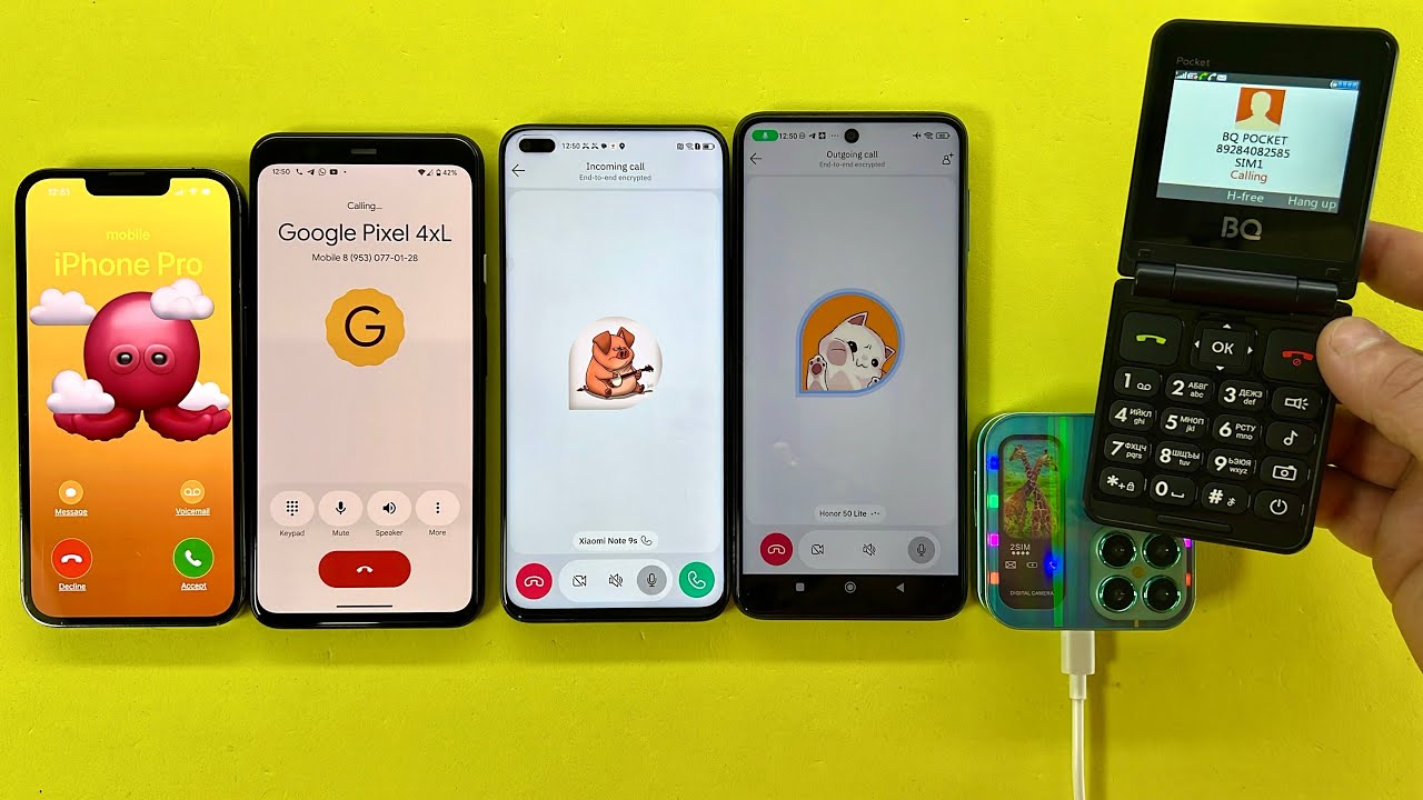 Incoming Call & Outgoing + Social Media + Timer | iPhone, Pixel, XIAOMI, Honor & Flip Phones 