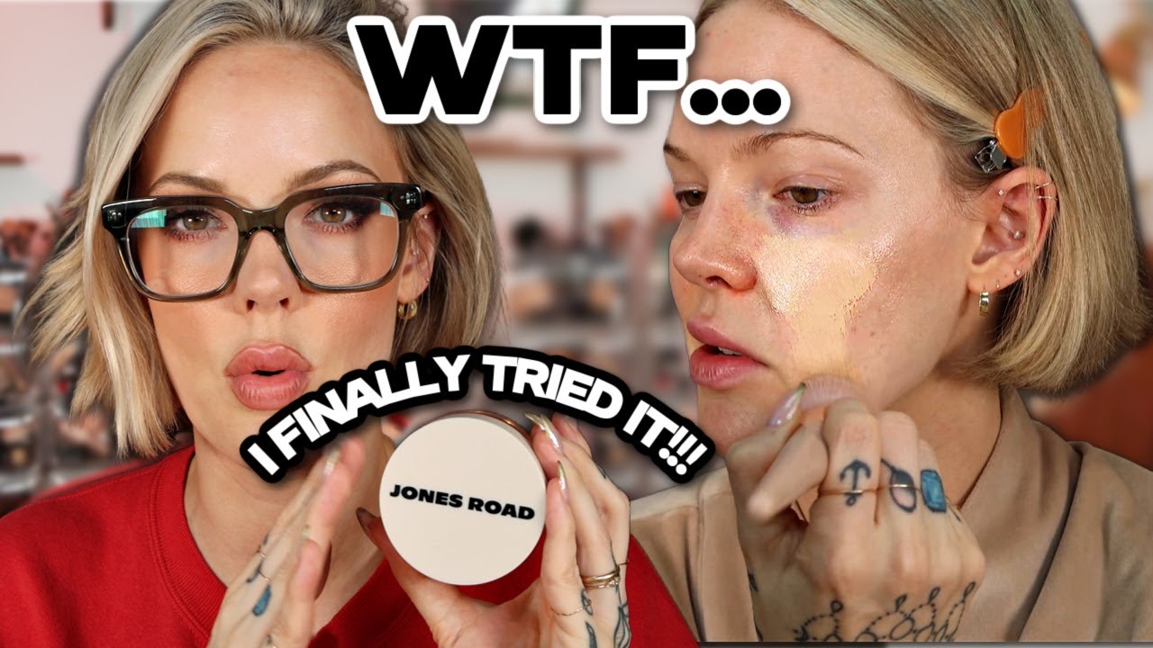 NO FILTER!!! JONES ROAD WHAT THE FOUNDATION REVIEW natural light & up close shots, all day wear test
