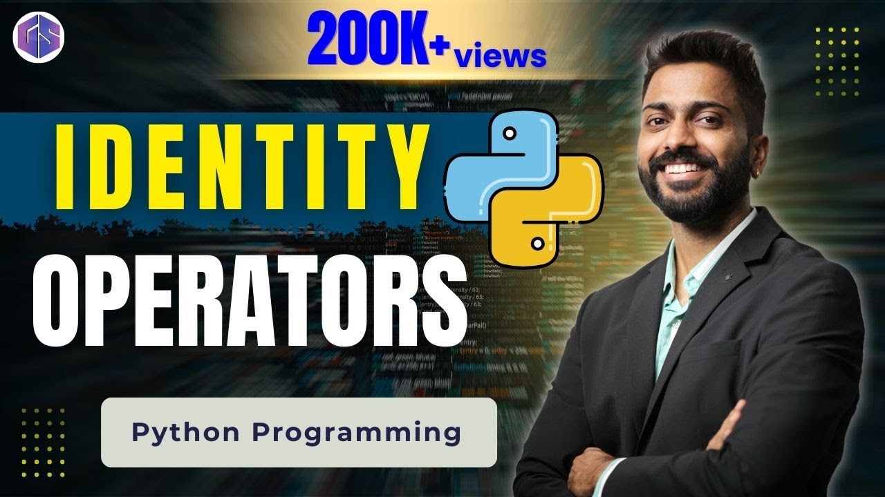 Lec-14: Identity operator in Python with Execution | Python Programming 💻🖥️👨&zwj;💻👩&zwj;💻