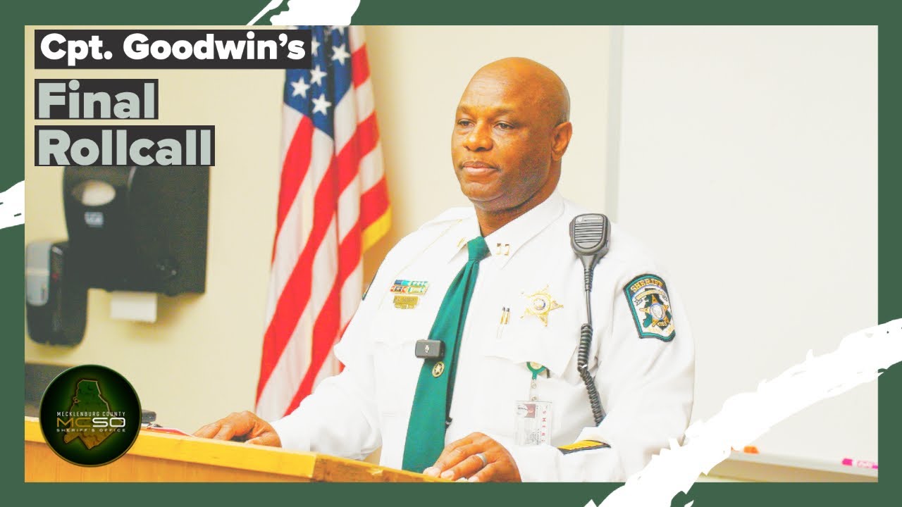 Captain Goodwin Retires From the Mecklenburg County Sheriff's Office