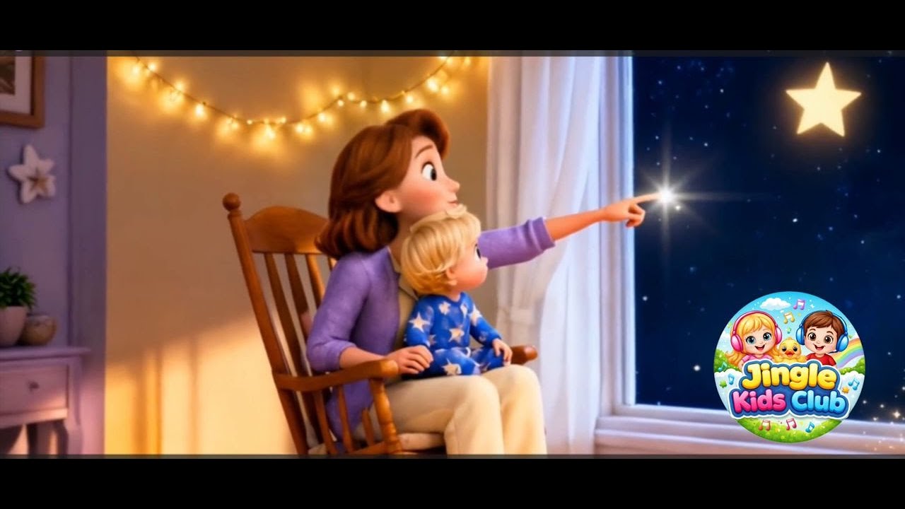 Twinkle Twinkle Colored Stars 🌟  Bedtime Lullaby for Toddlers | Jingle Kids Club