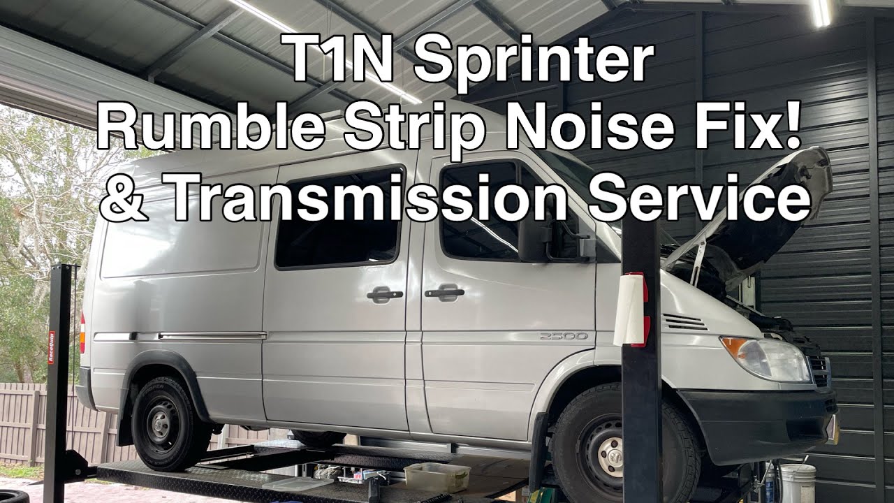 2005 T1N Dodge Sprinter Rumble Strip Noise Fix and Transmission Service - Rambling with Phil