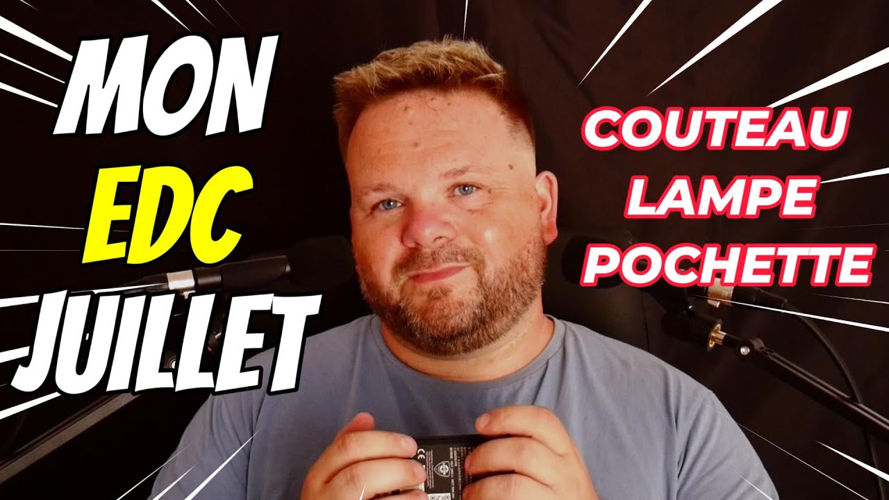 ASMR MON EDC JUILLET COUTEAU couteau lampe etc #asmr #asmrfr #sleep #france #edc #edcknife #dormir